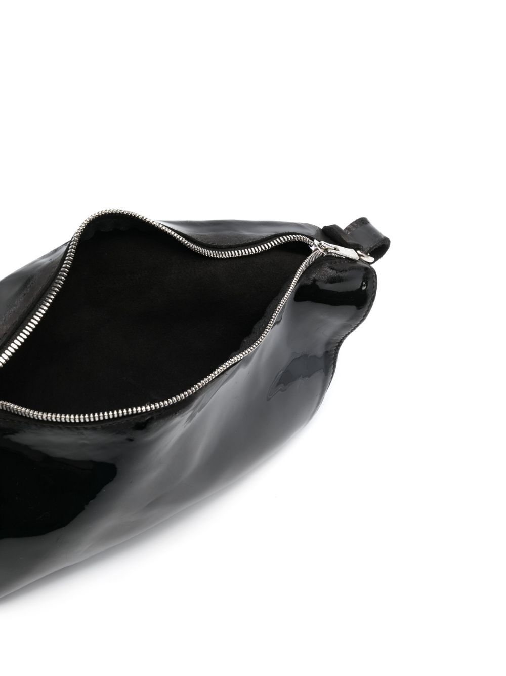 zip-fastening patent leather belt bag - 5
