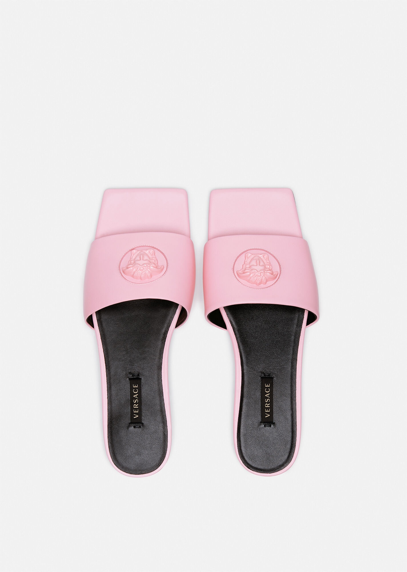 La Medusa Leather Slides - 3