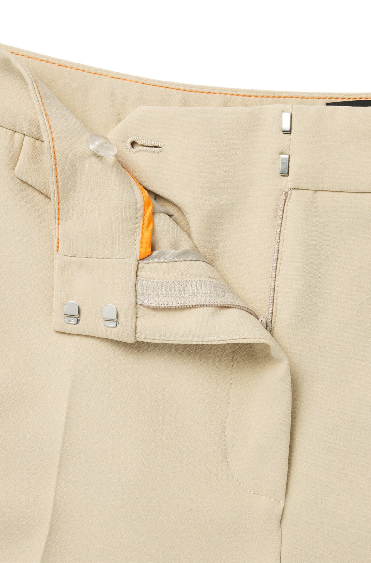 CREASE-FRONT CHINOS IN STRETCH SATIN - 6