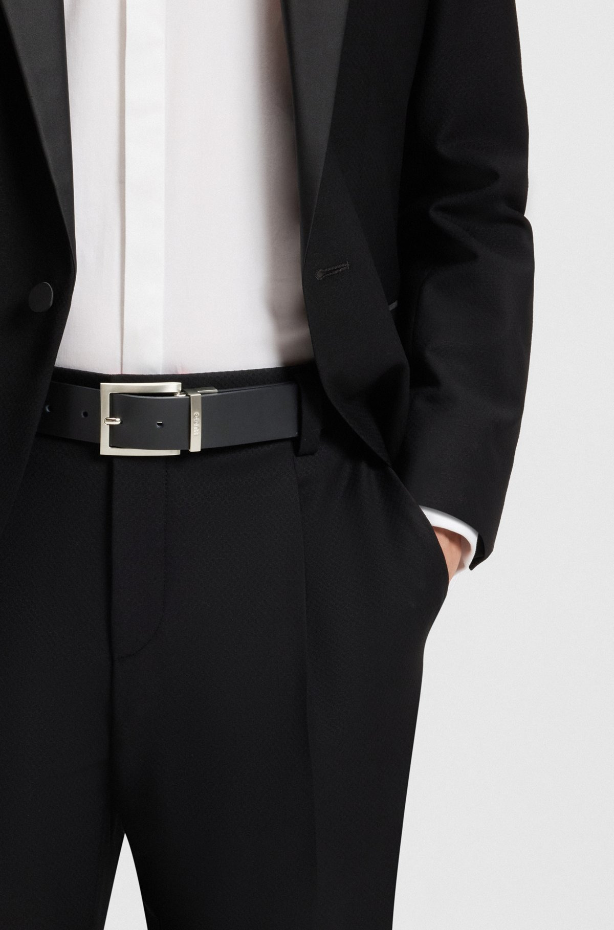 REVERSIBLE BELT IN ITALIAN LEATHER - 2