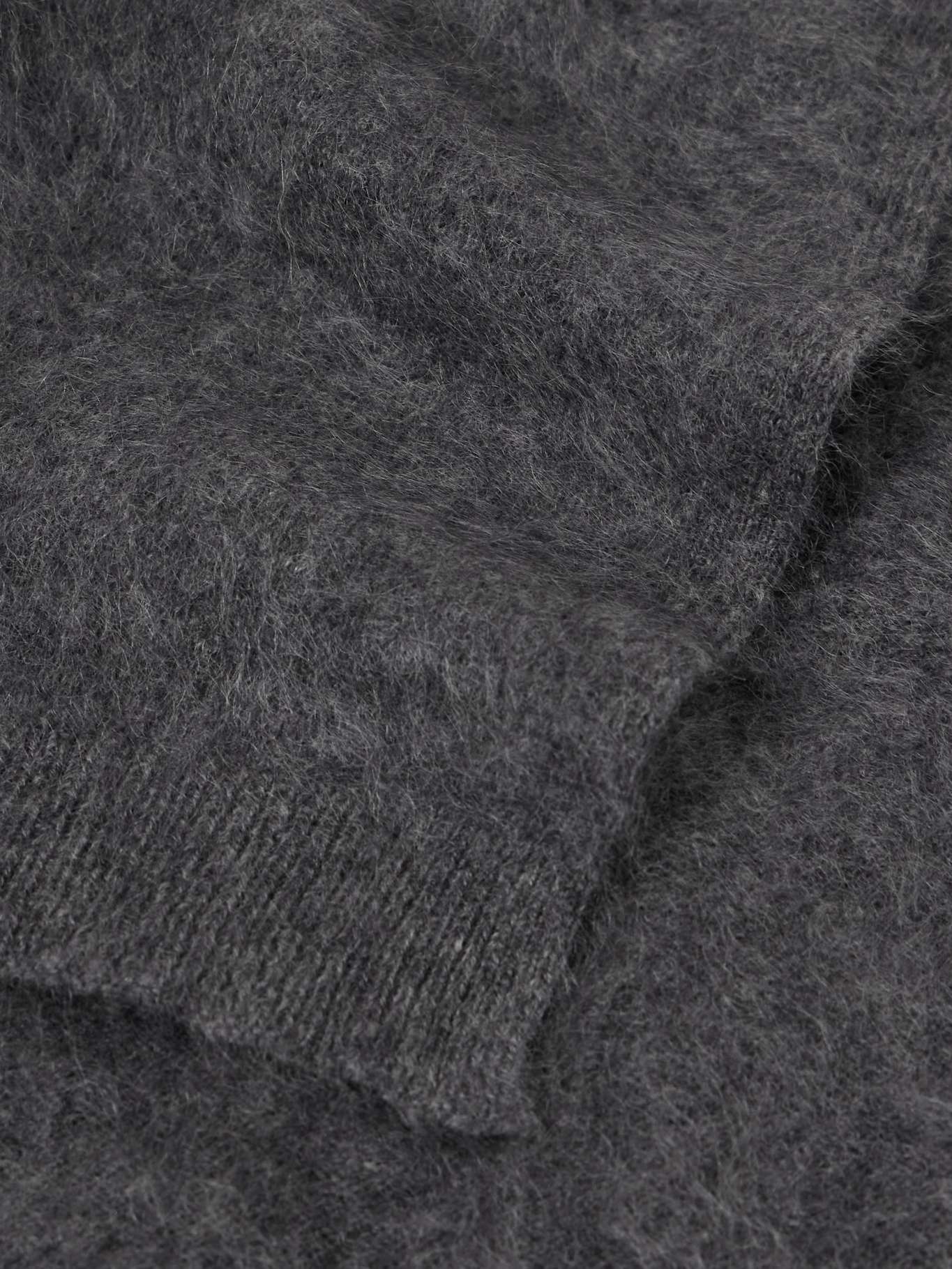 Brushed cashmere scarf Gray - 3