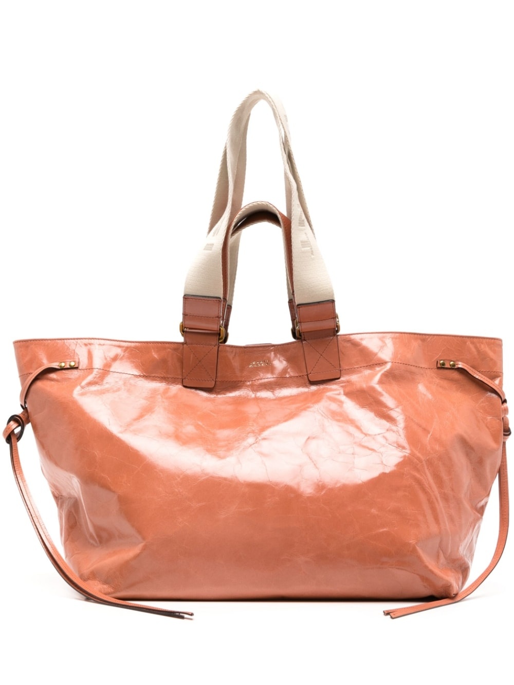 Wardy crinkled-leather tote bag - 1