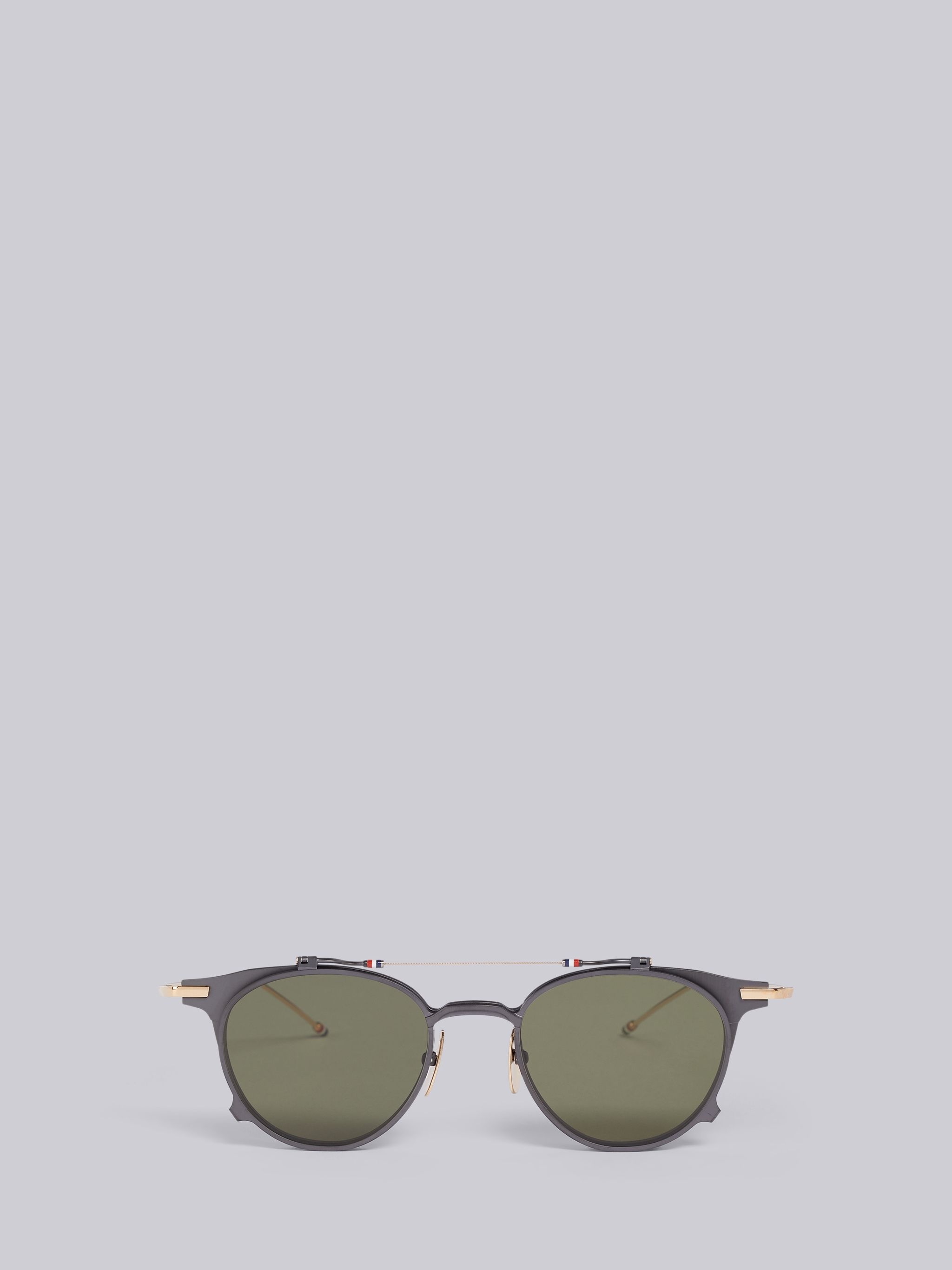 TB814 - Black Clubmaster Sunglasses - 1