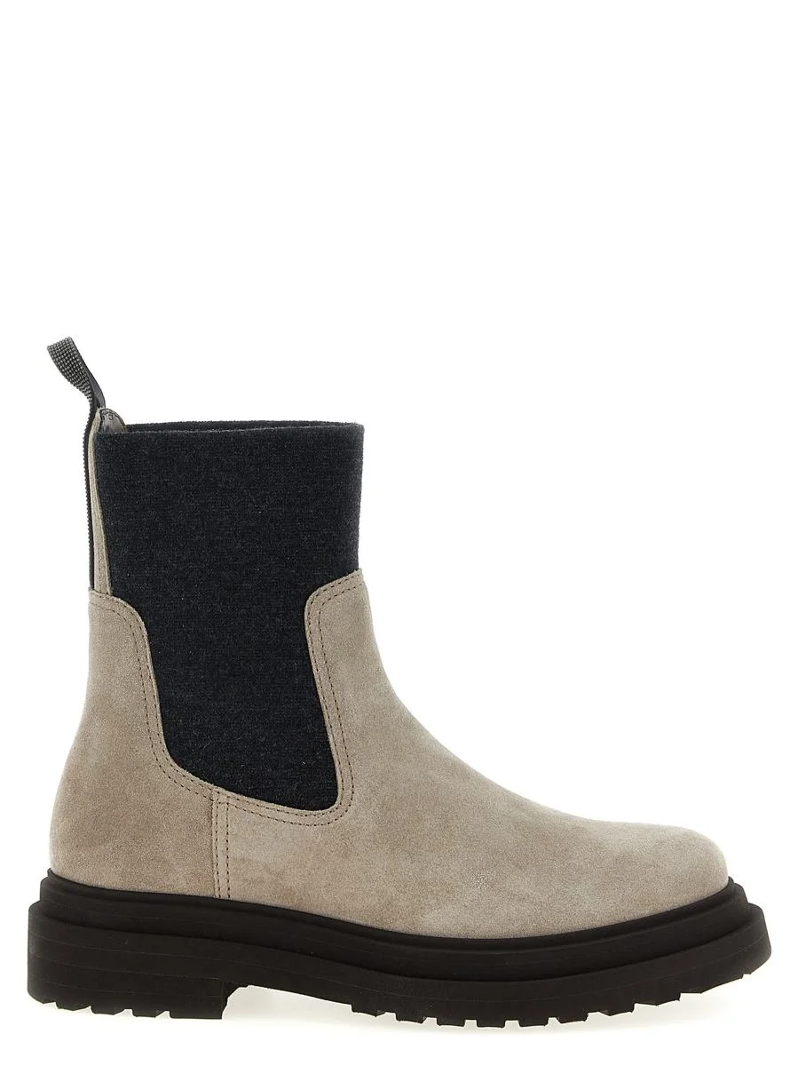 Brunello Cucinelli Precious Loop Detail Ankle Boots - 1