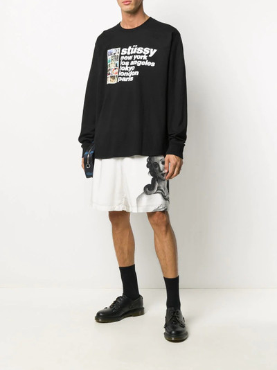 Stüssy Italic Collage long-sleeved T-shirt outlook