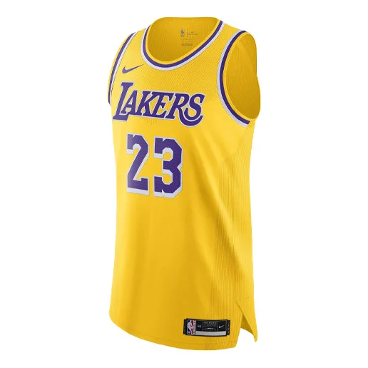 Nike x NBA Lakers LeBron James Jerseys 'Yellow' CW3448-729 - 1