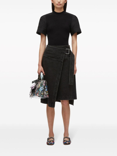 3.1 Phillip Lim panelled fine-ribbed T-shirt outlook