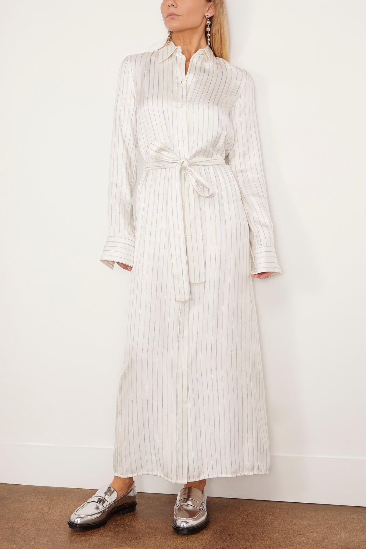 Hannah Dress in Stripe Ivory Multi - 3