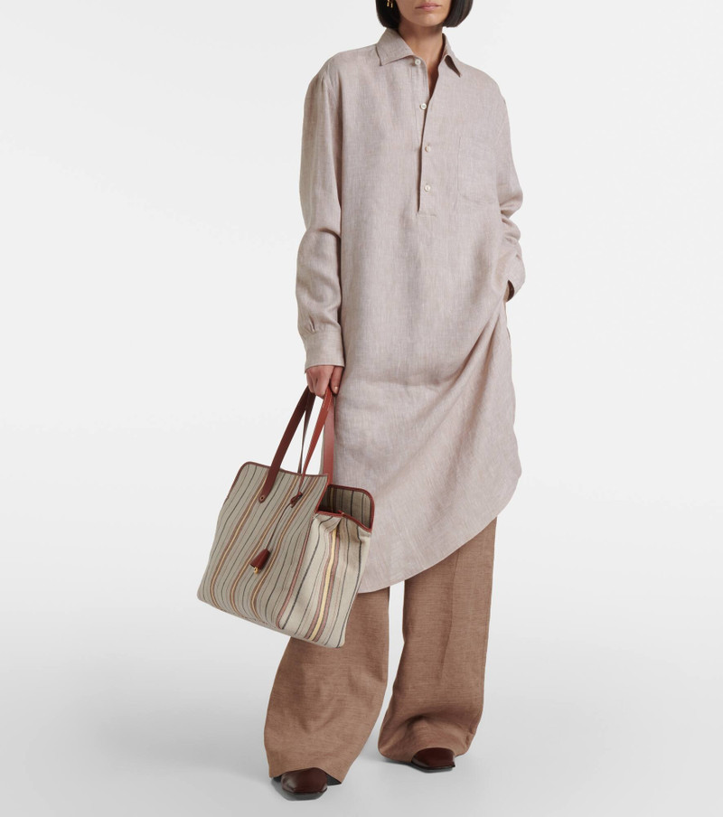 Loro Piana Lora linen shirt dress outlook