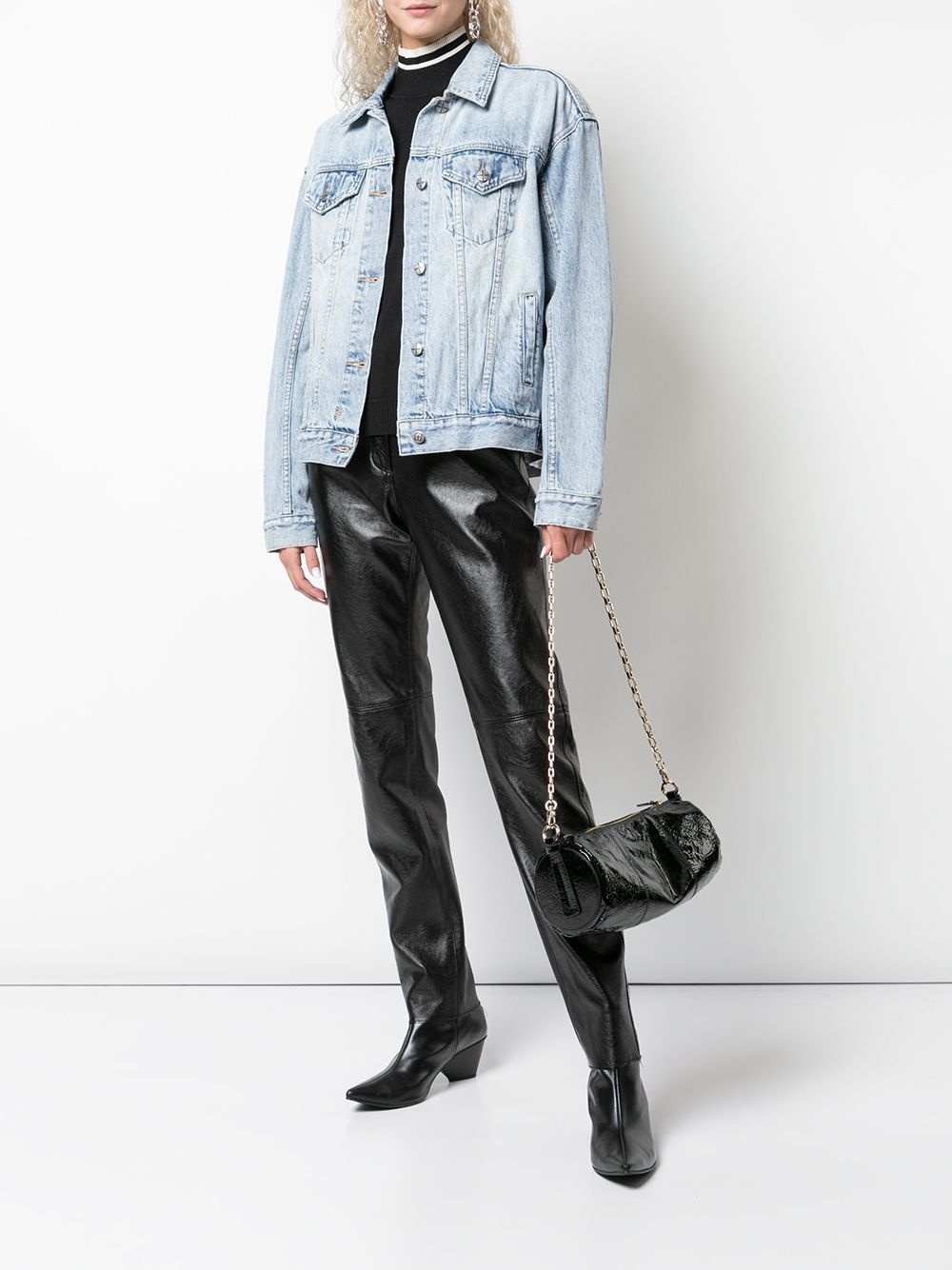 boxy fit stonewashed jacket - 2
