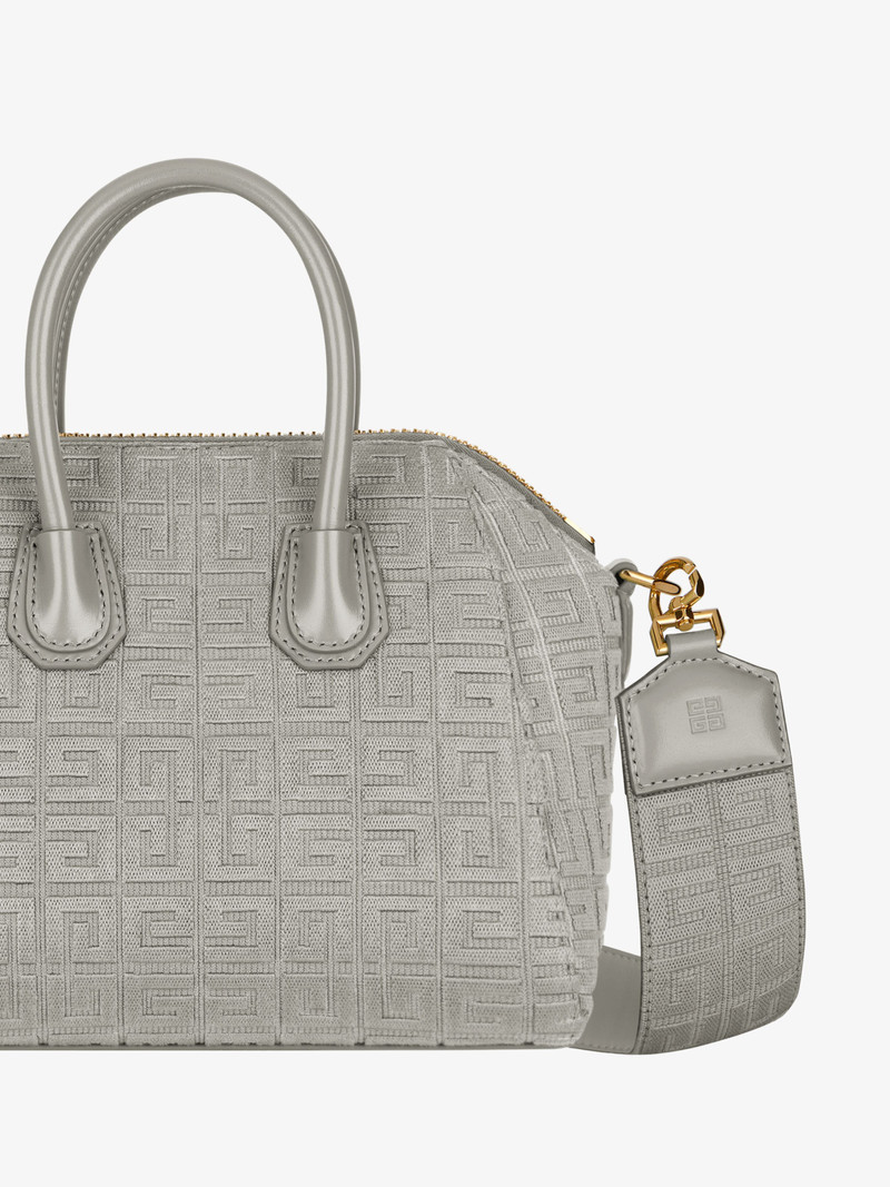MINI ANTIGONA BAG IN 4G EMBROIDERED CANVAS 7
