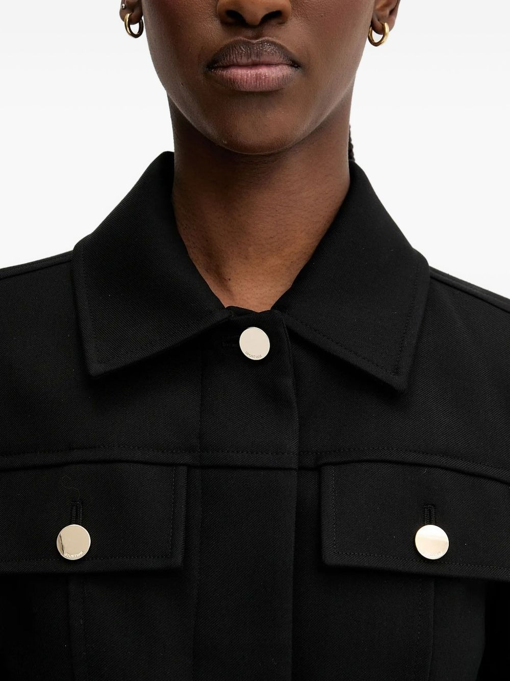cropped buttoned jacket - 4