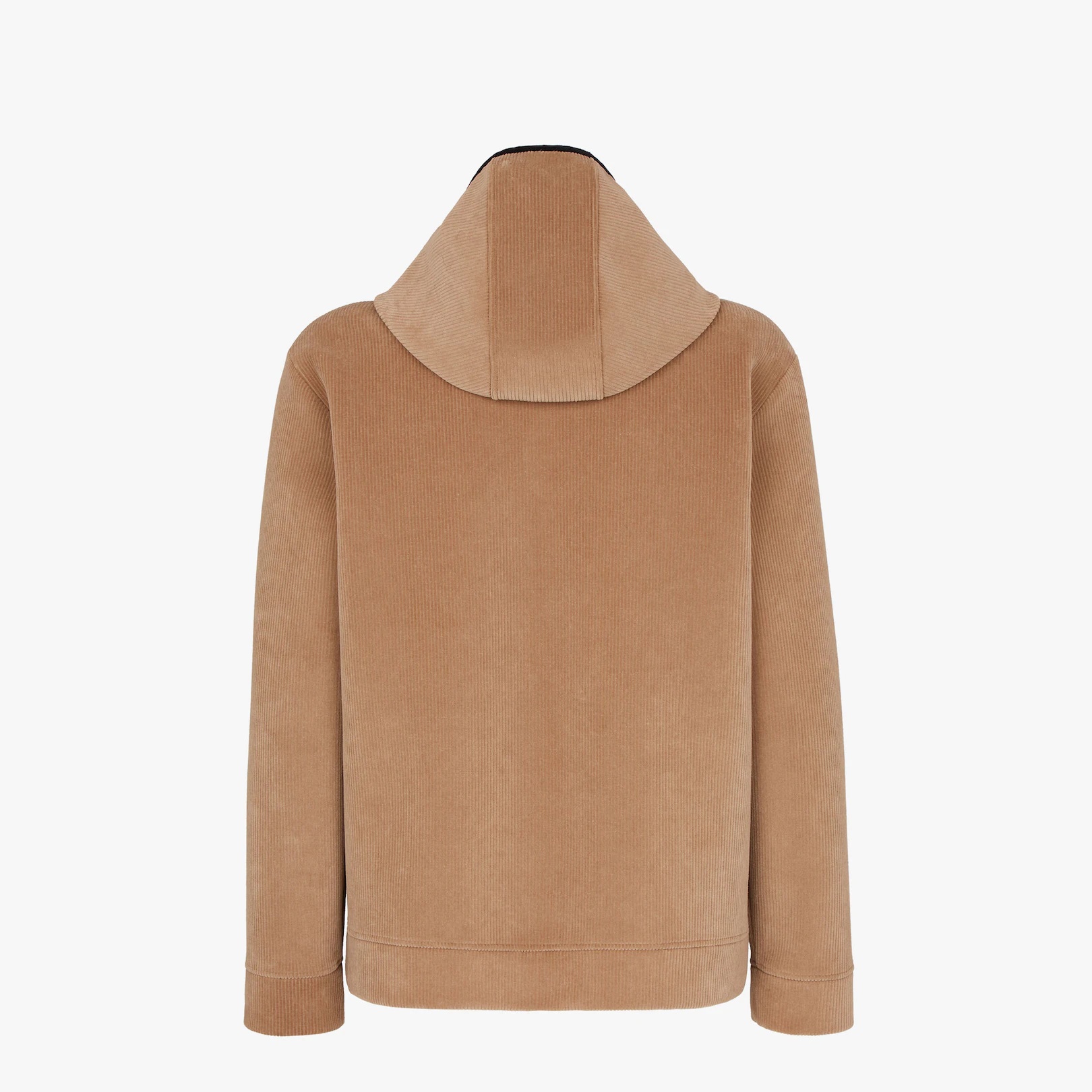 Brown velvet sweatshirt - 2