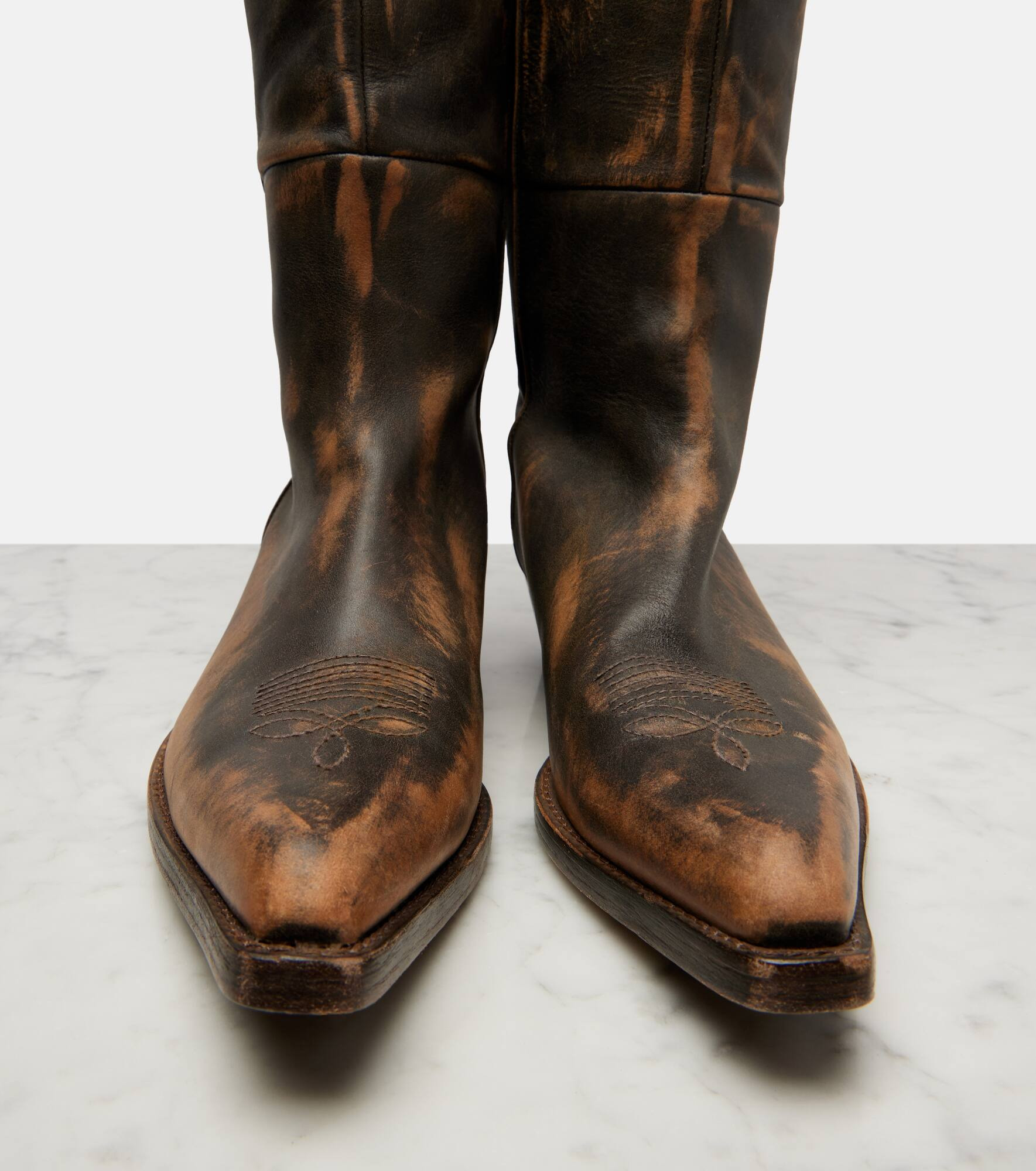 Clive 35 leather over-the-knee boots - 5