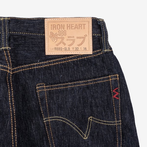 IH-888S-SLB 16oz Slubby Selvedge Denim Relaxed Taper Indigo - 5