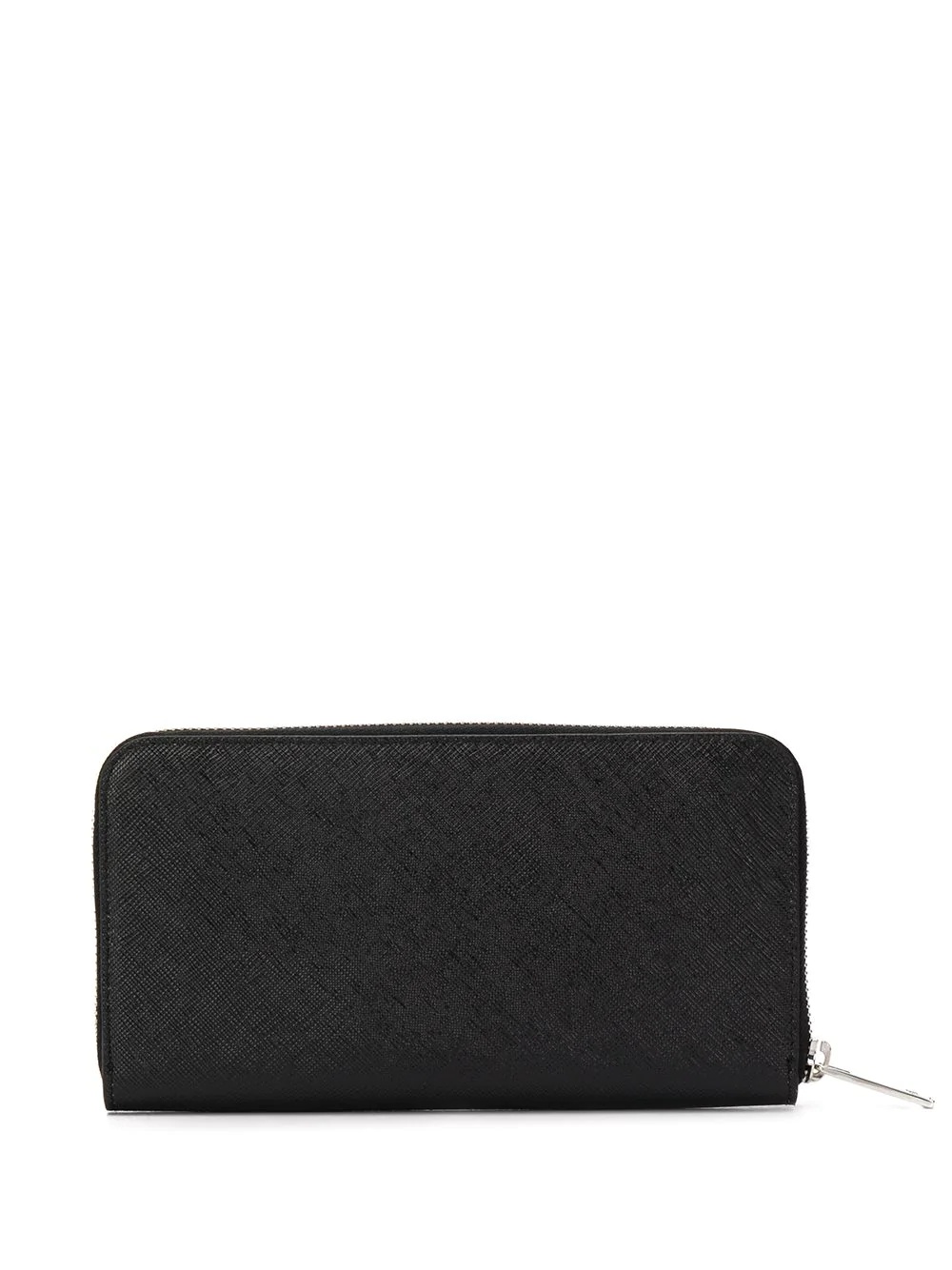 vintage-effect logo zip-around wallet - 2