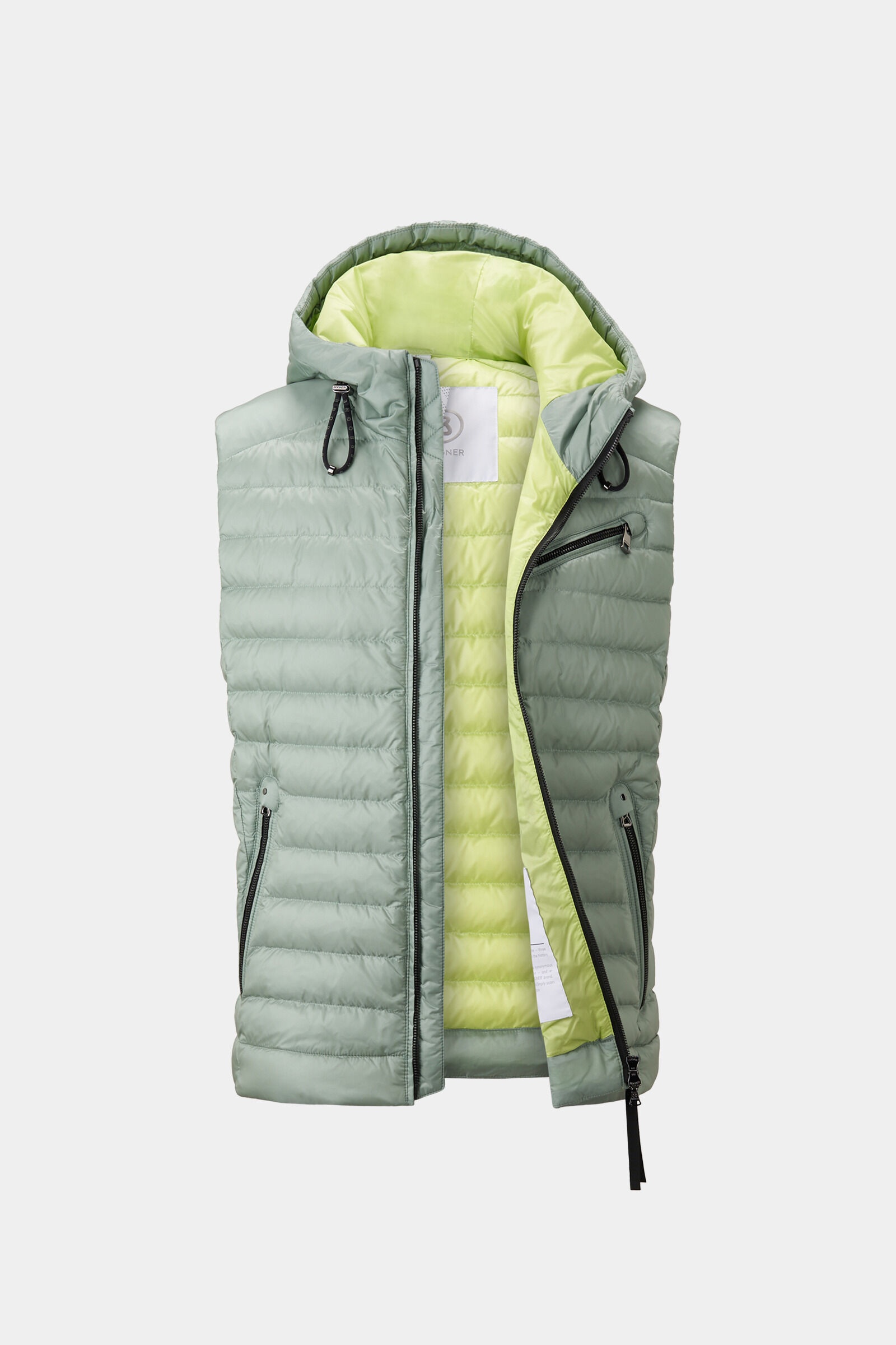 Lonne lightweight down vest in Lime green - 7