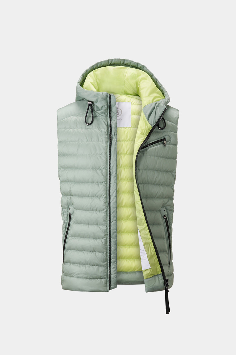 Lonne lightweight down vest in Lime green 7