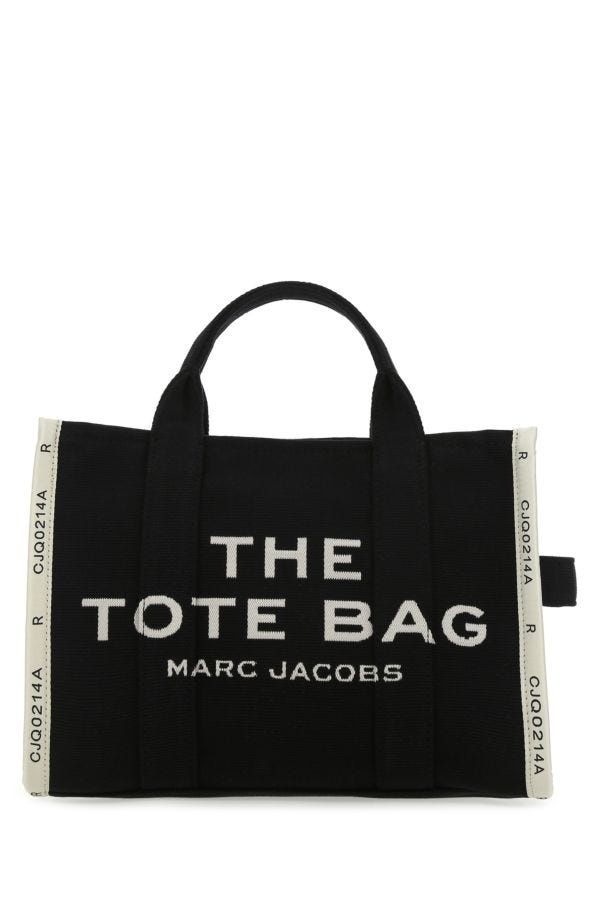 Black canvas The Tote shopping bag - 1