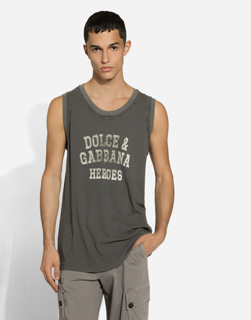 Oversize singlet with Dolce&Gabbana logo 5