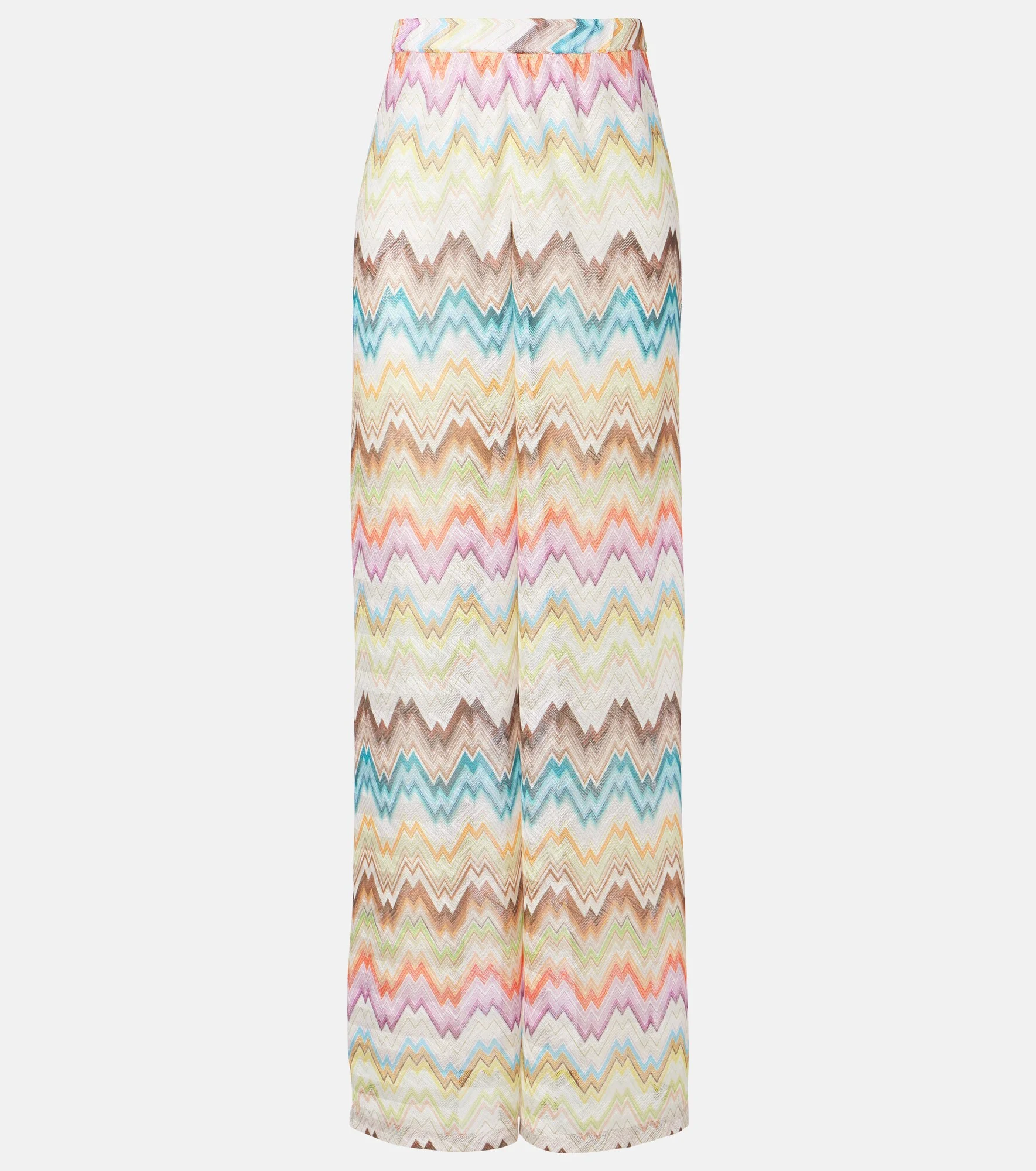 Zigzag straight pants - 1