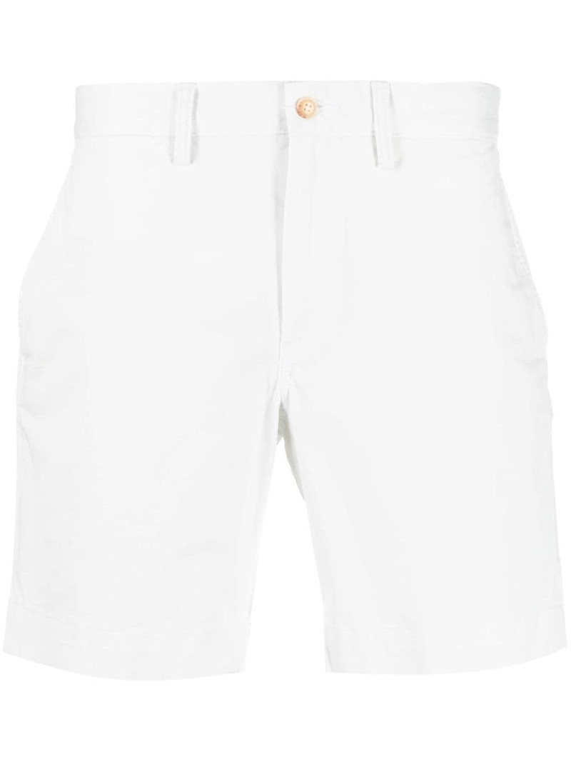 logo patch chino shorts 1