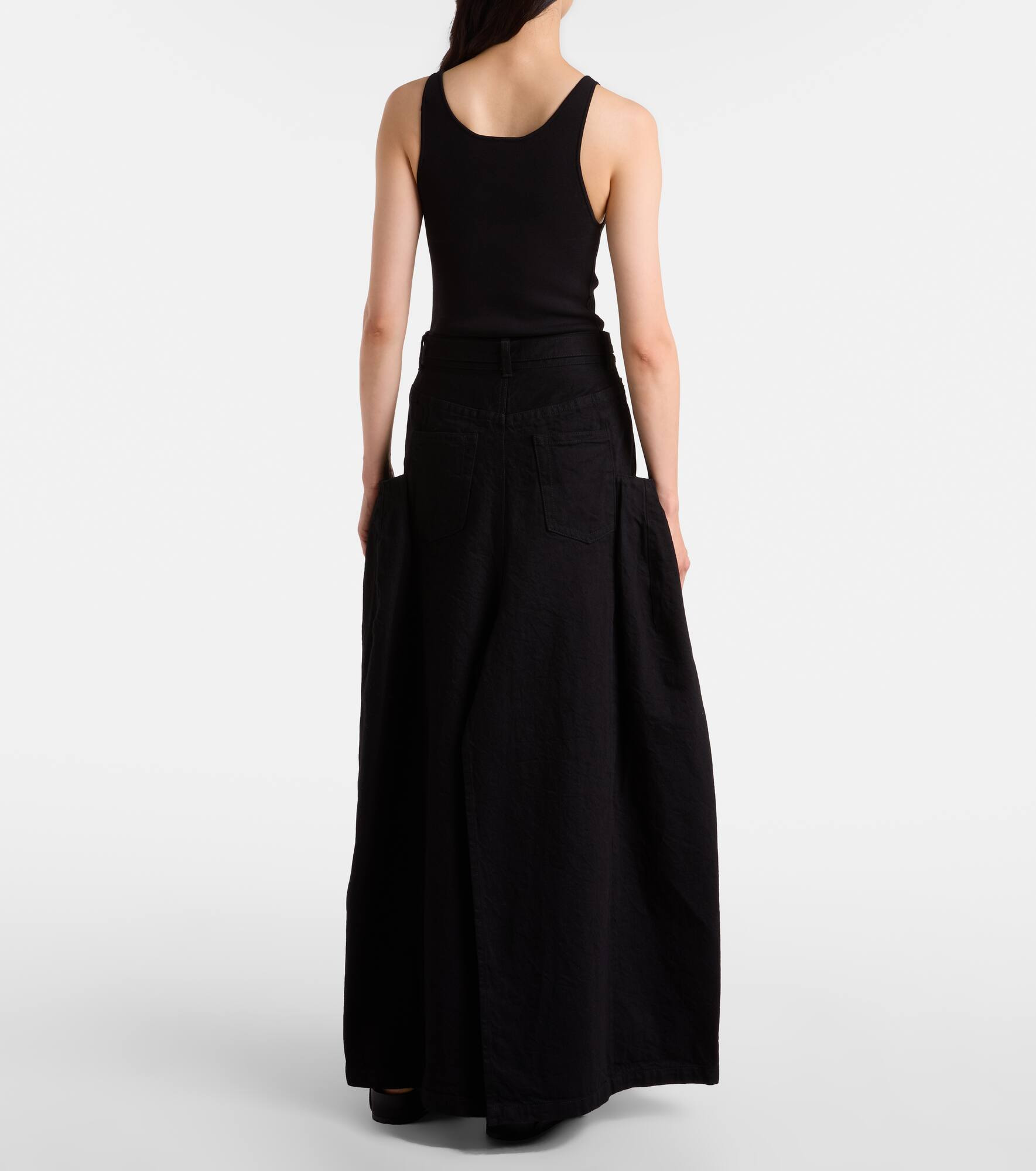Denim maxi skirt - 3