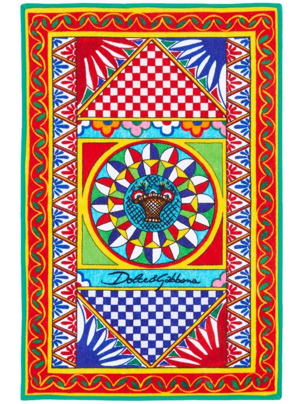 Carretto Siciliano foulard-print guest towel - 2