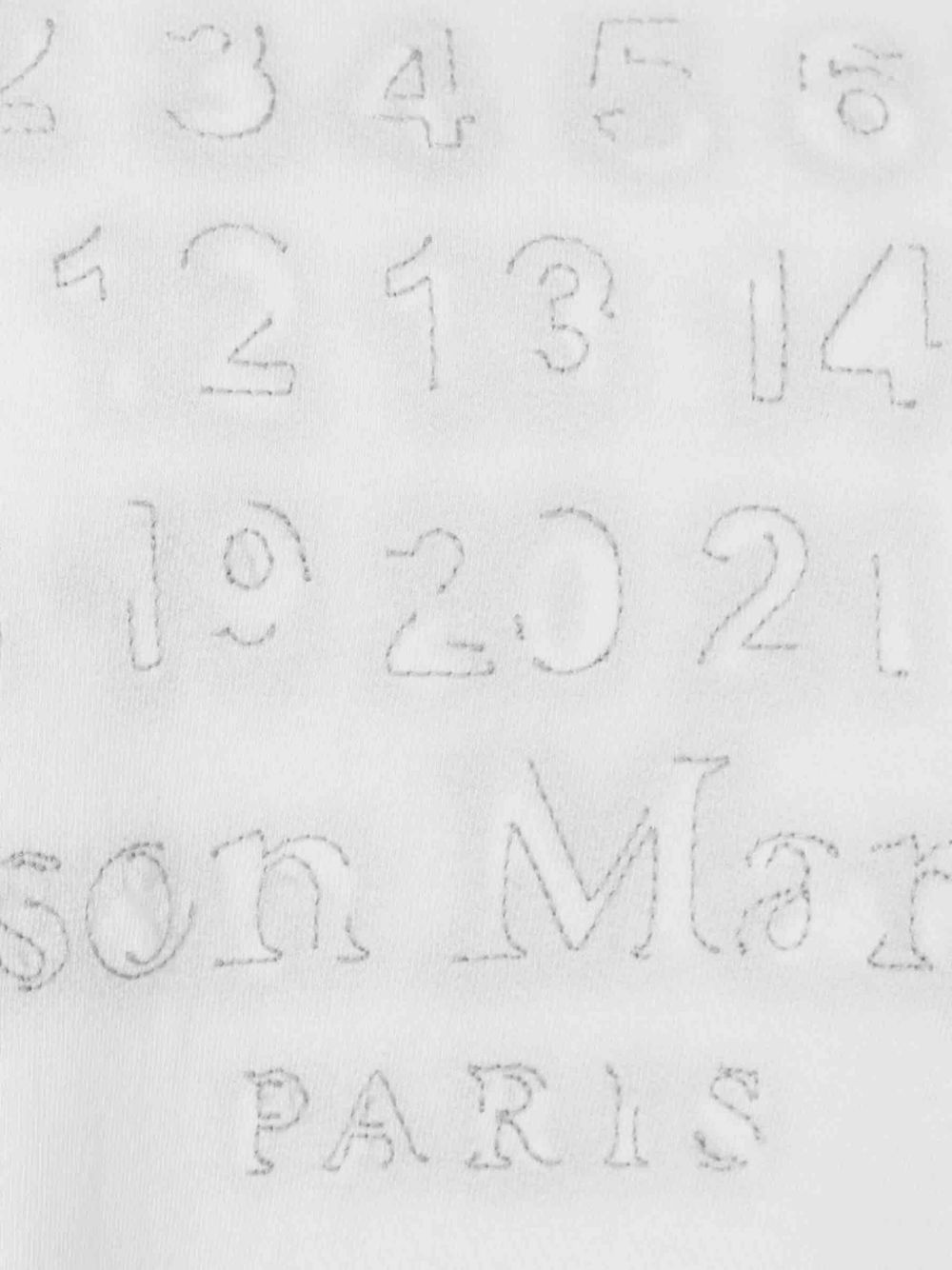 numbers-embroidered T-shirt - 3