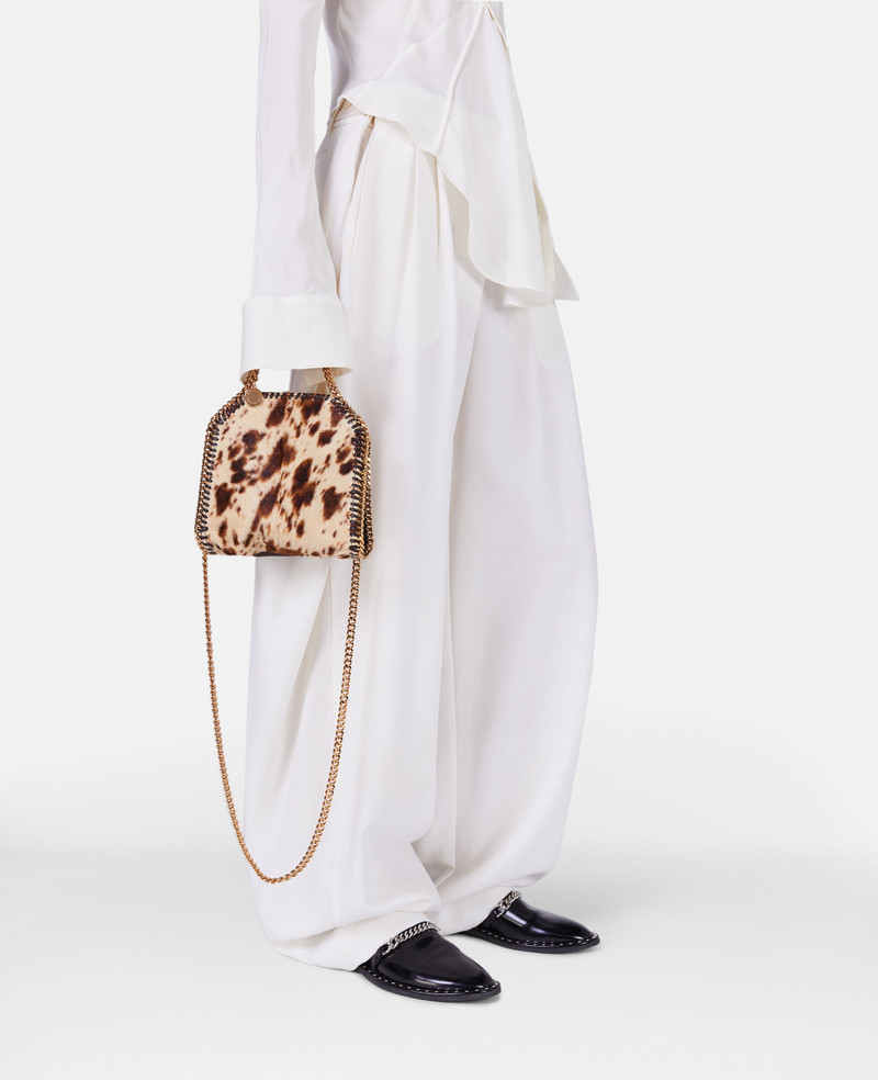 Falabella Appaloosa Print Velvet Tiny Tote Bag 2