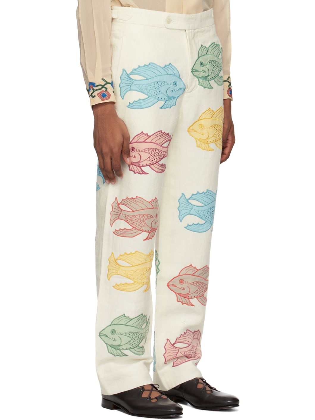 Off-White Piscine Appliqué Trousers - 2