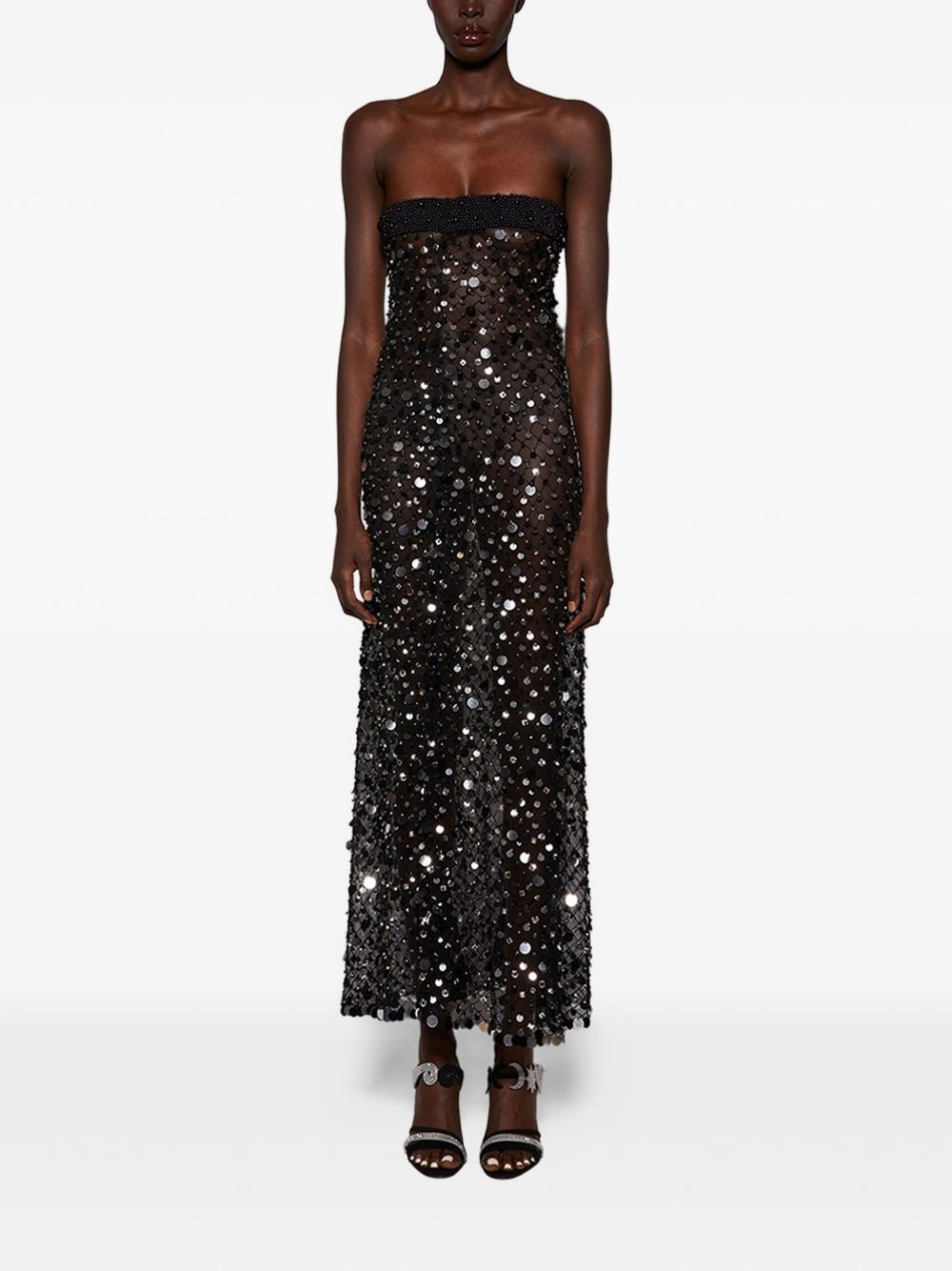 sequin-embellished midi dress - 2