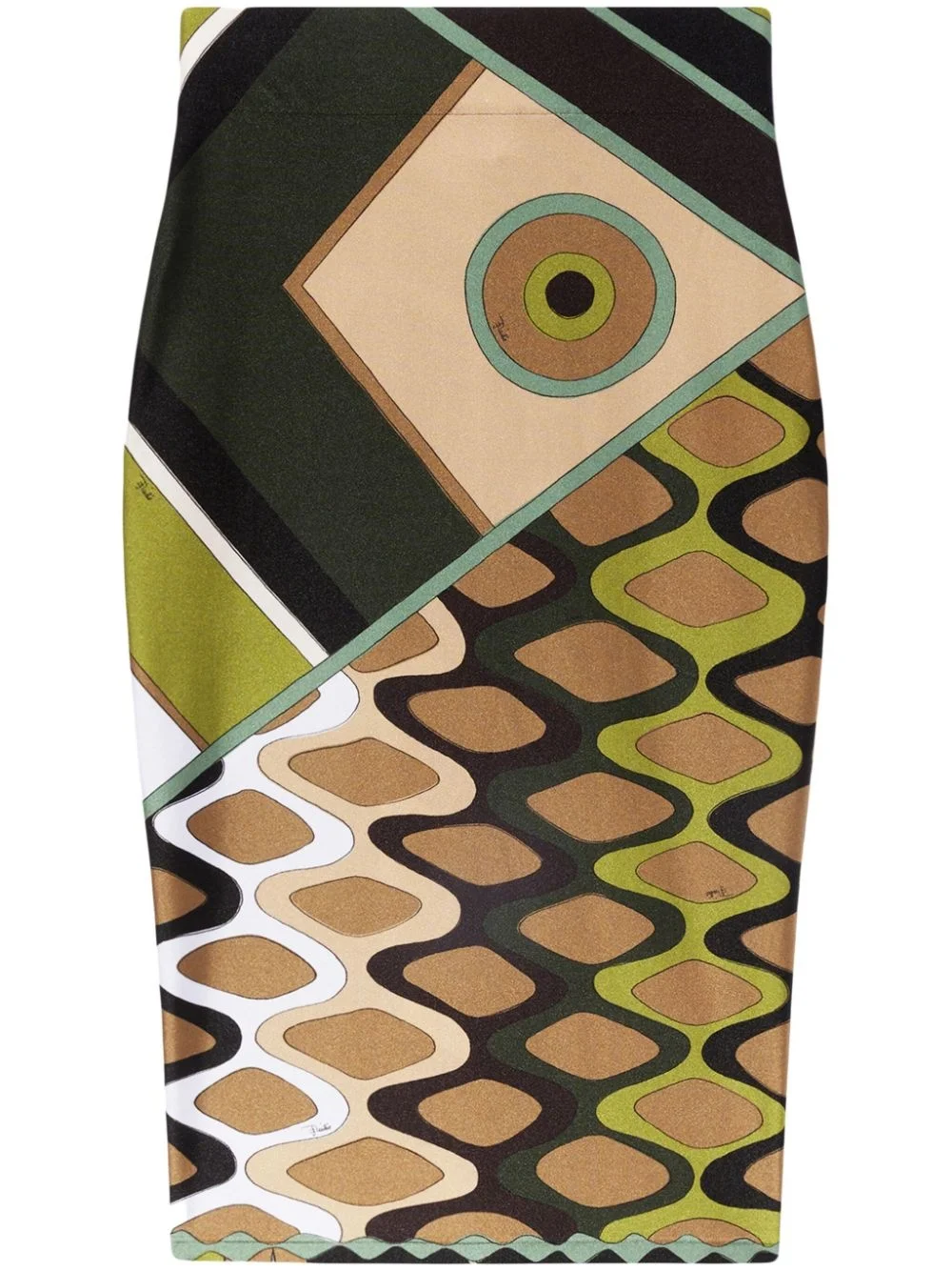 Vivara-print pencil skirt - 1