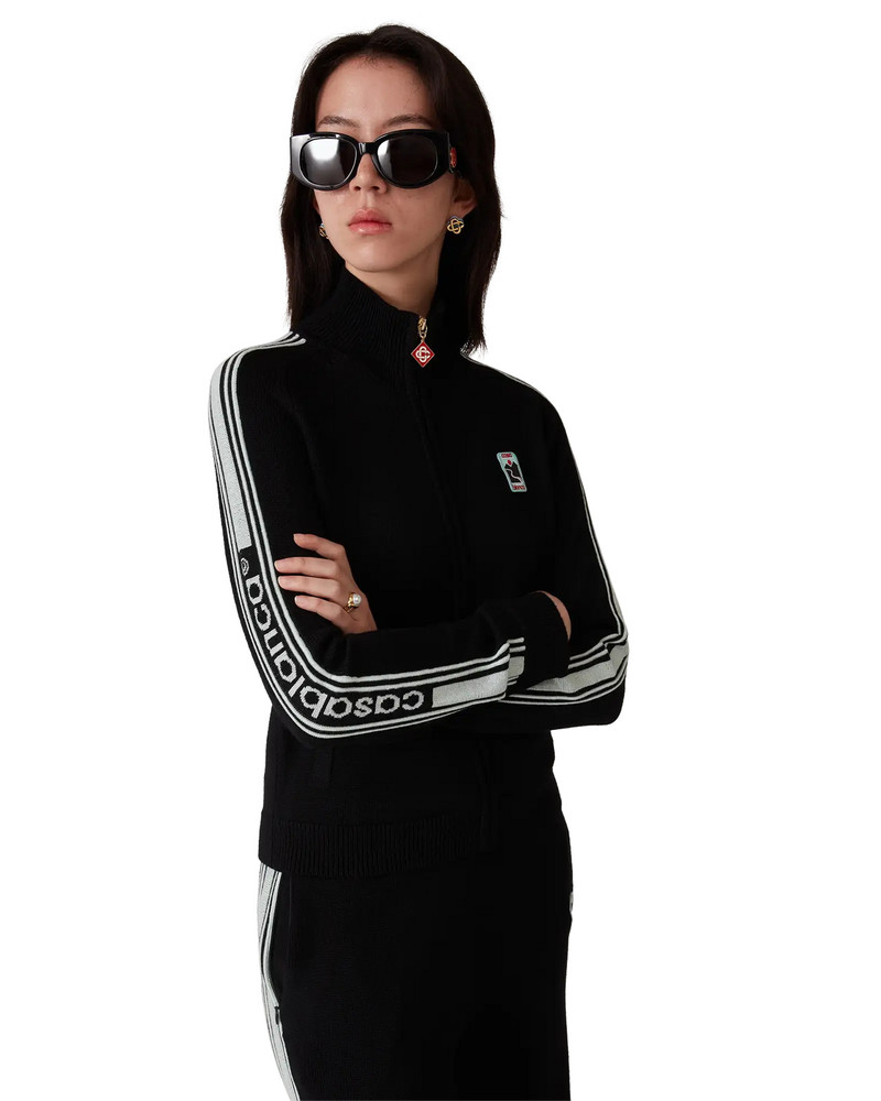 CASABLANCA Merino Knit Track Jacket outlook