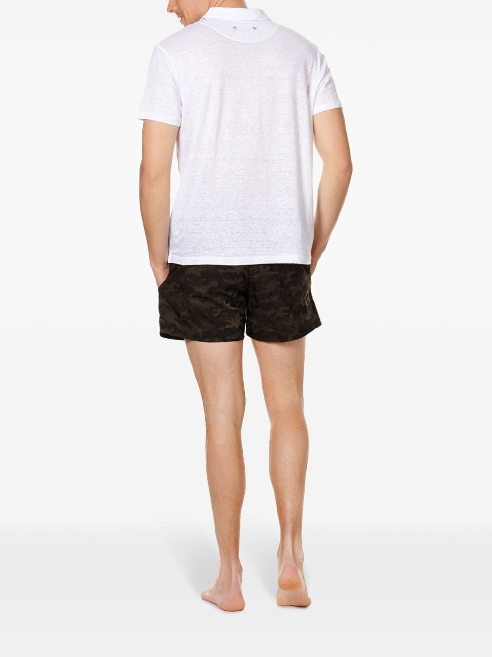 Pyramid linen polo shirt - 4