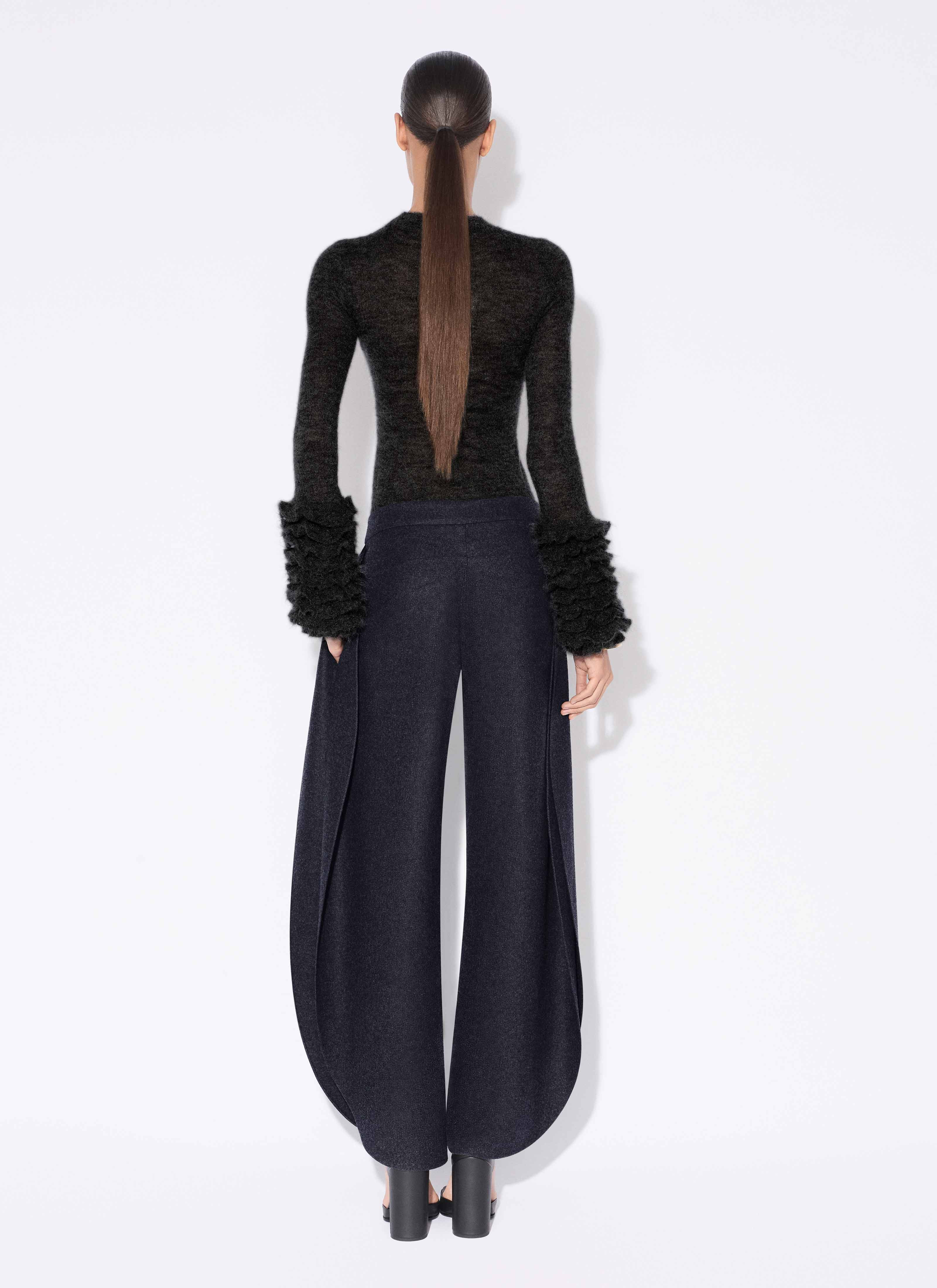 FRILLS MOHAIR KNIT JUMPER - 3