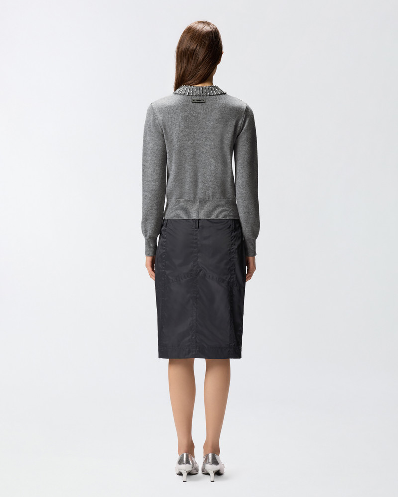 SWEATER WITH COLLAR AND RHINESTONES 4
