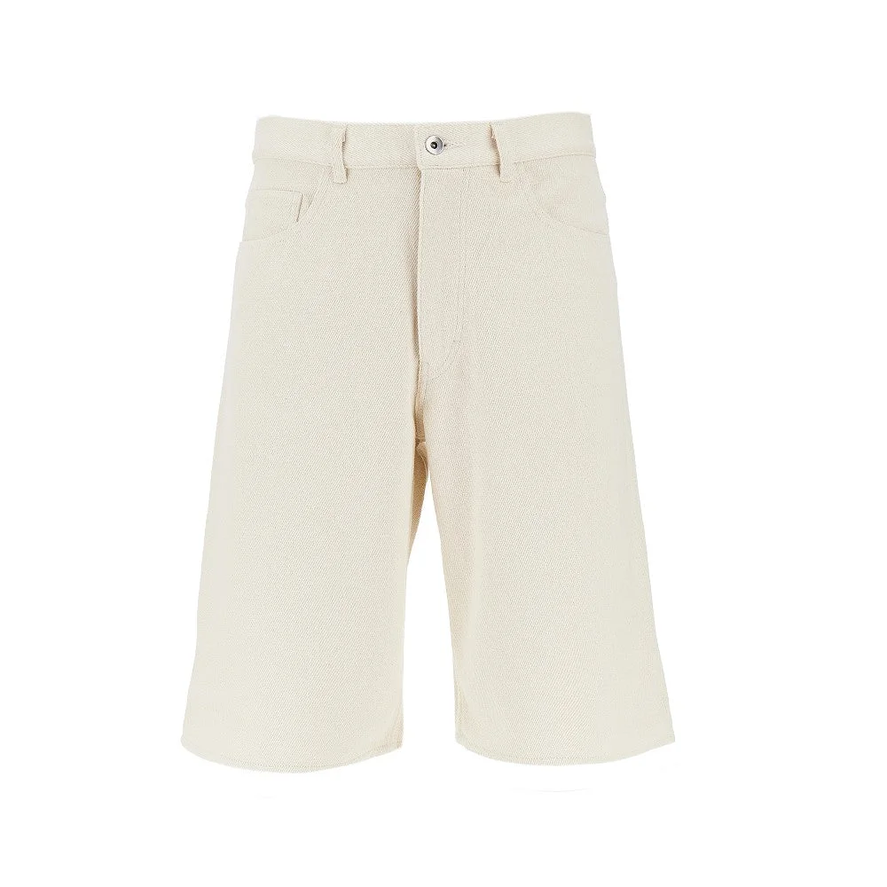 Auralee Men Silk Denim Shorts - 1