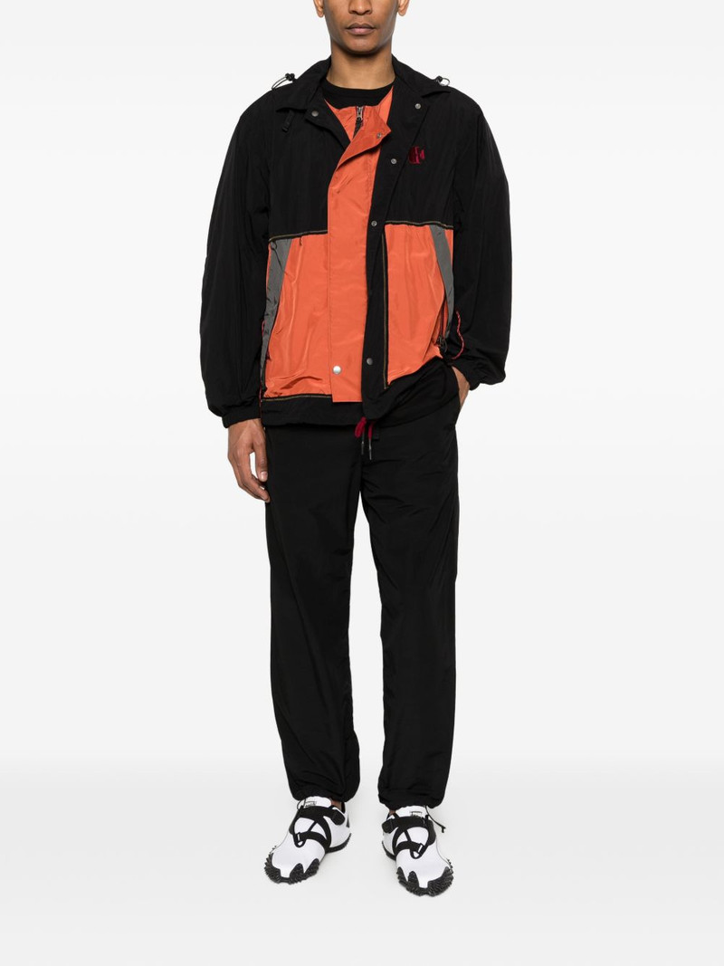 Kolor colour-block hooded jacket outlook