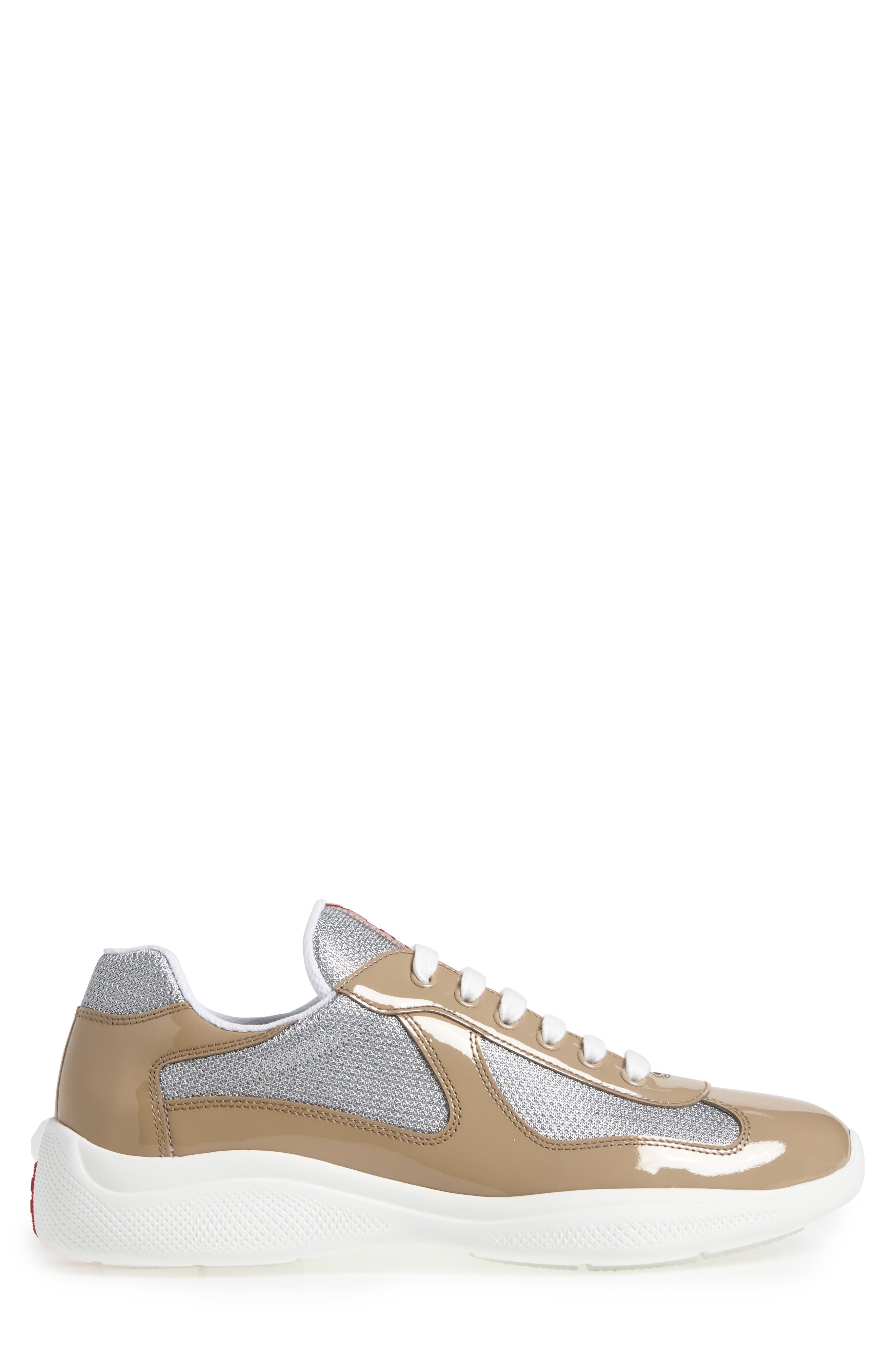 Prada America's Cup Sneaker in Beige/Argento at Nordstrom - 3