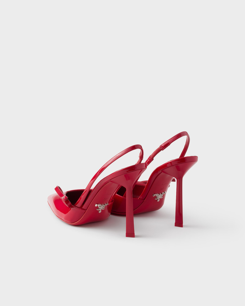 Patent leather slingback pumps 4