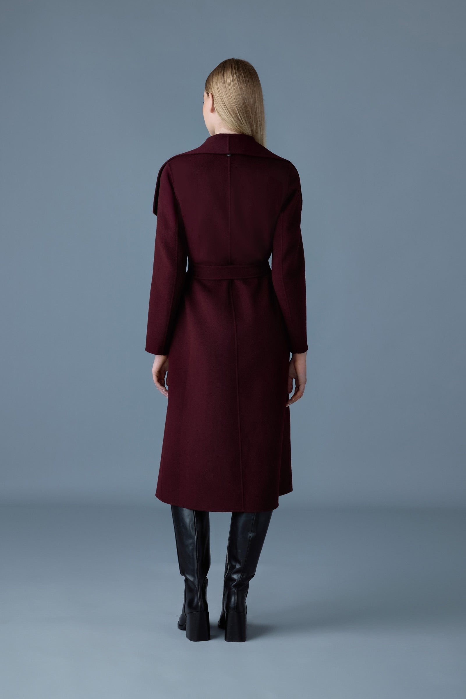 MAI-CN Double-face wool wrap coat - 4
