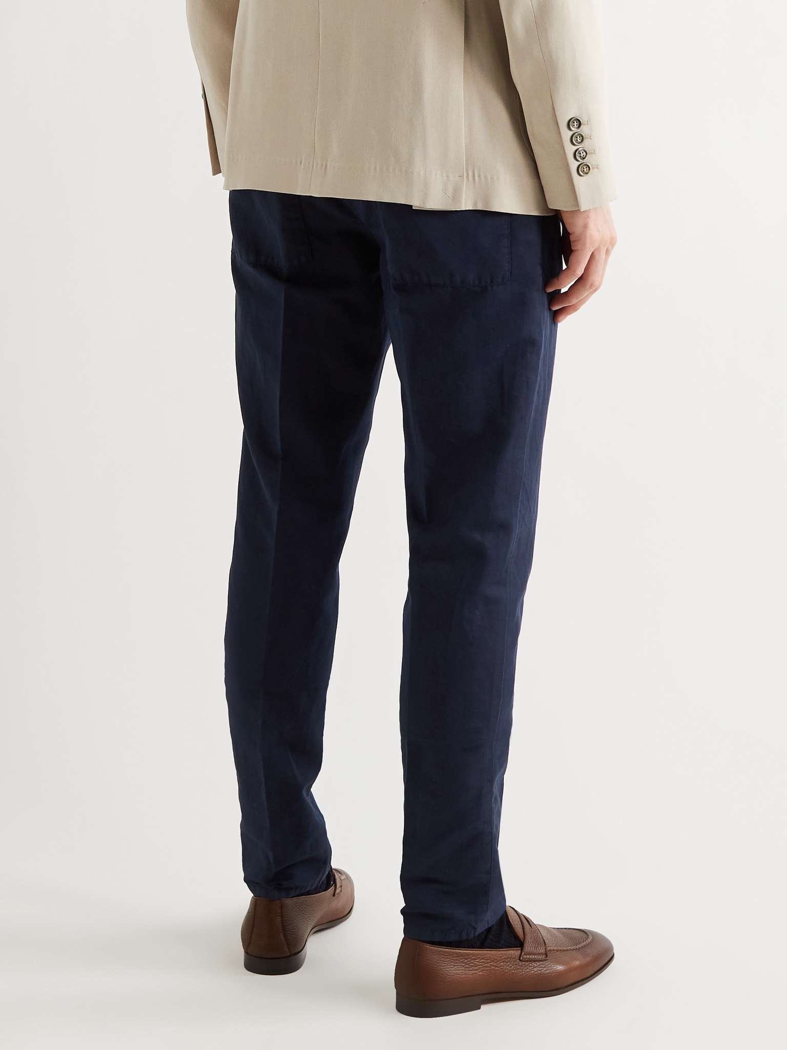 Linen and Cotton-Blend Trousers - 4