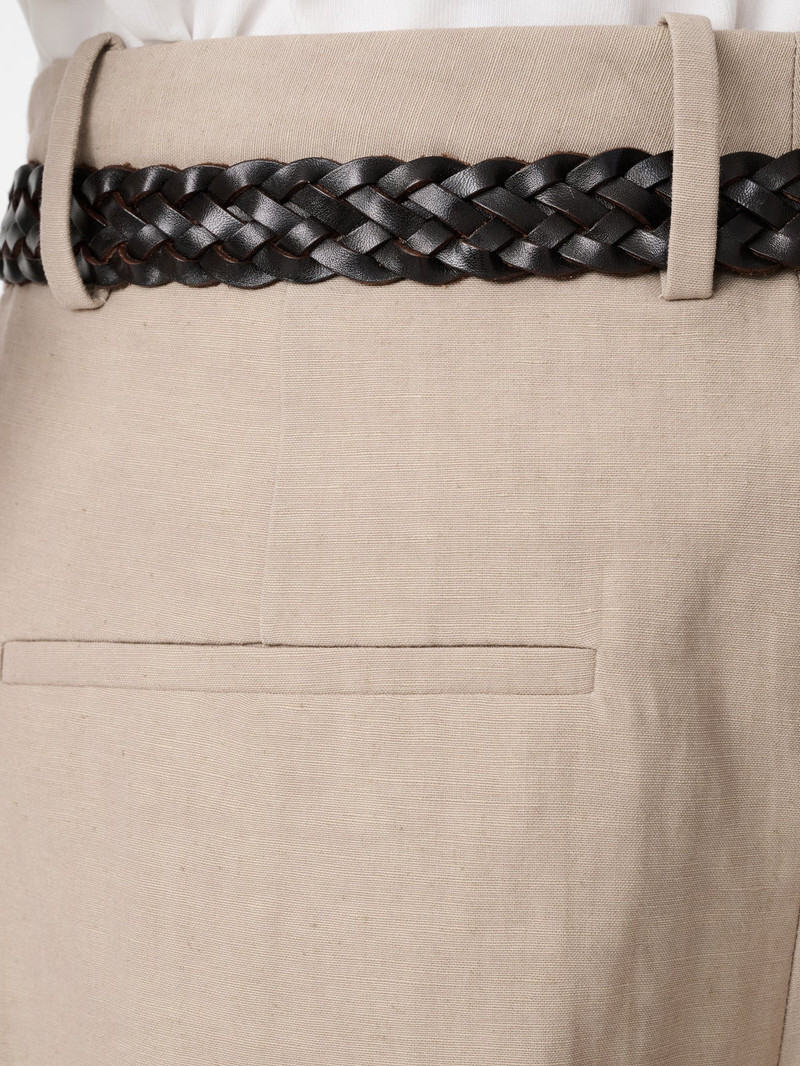 Fowld Linen Short 8