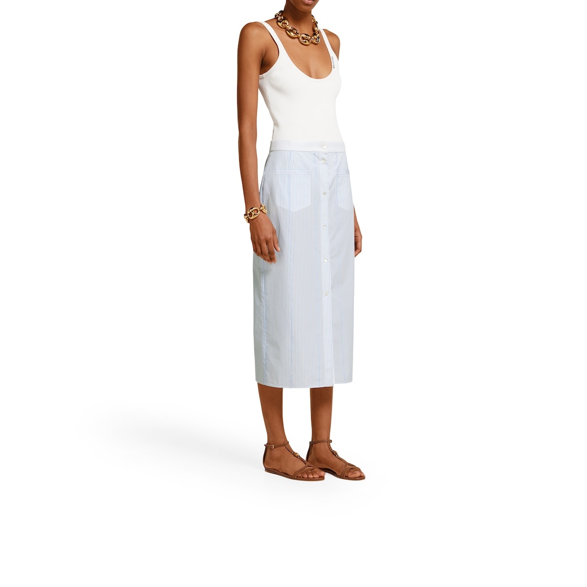 Gucci cotton fil coupé skirt - 3