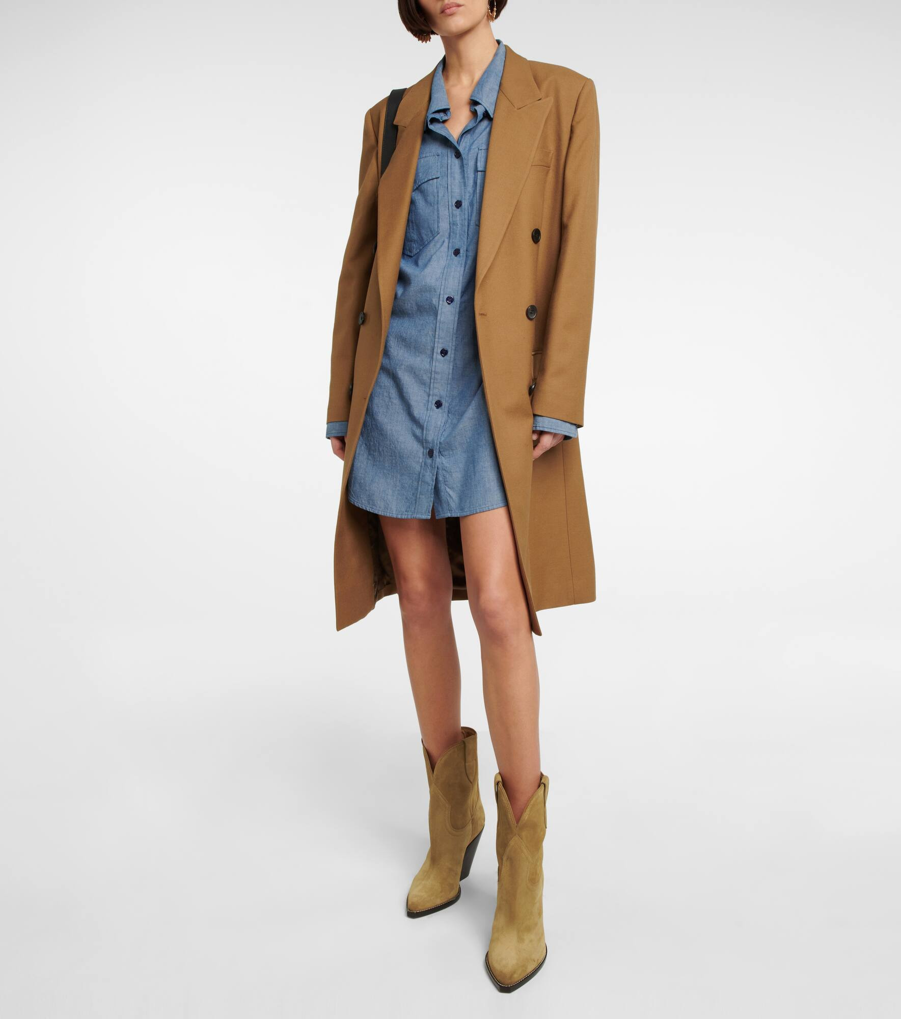 Leyane suede mid-calf cowboy boots - 2