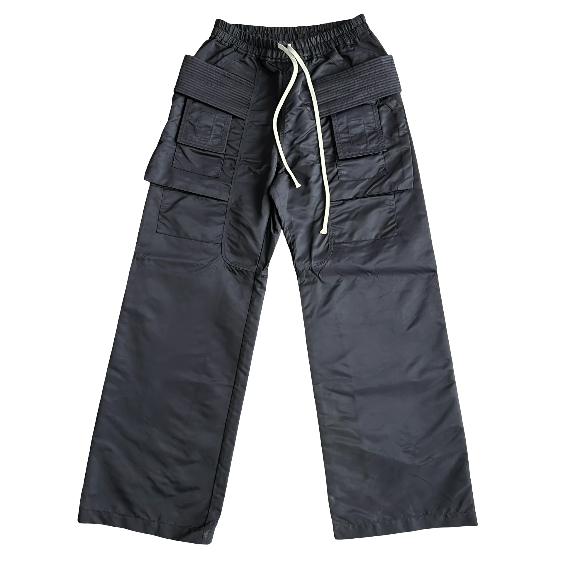 Rick Owens Wide Leg Nylon Creatch Cargo SZ S - 1