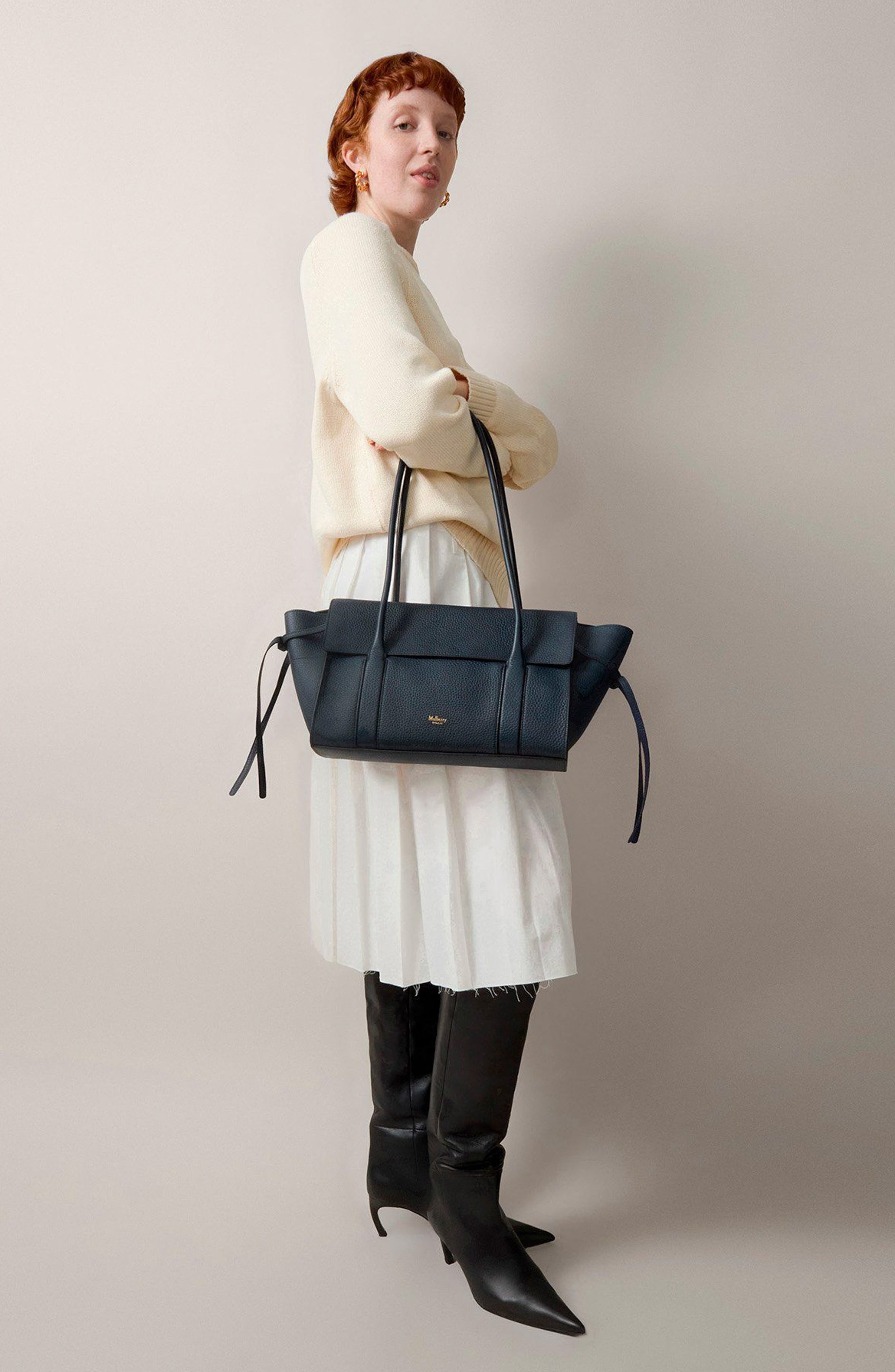 Small Soft Bayswater Leather Satchel - 2