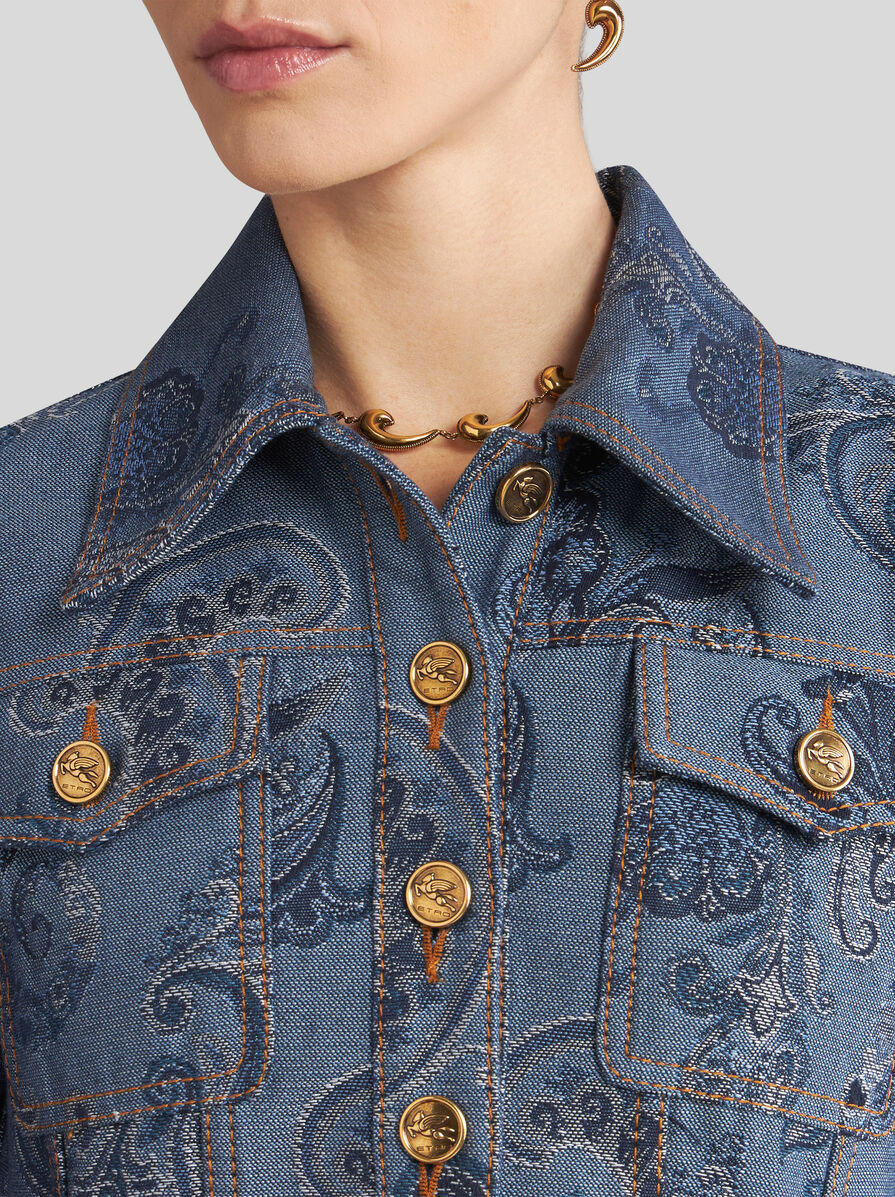 DENIM JACQUARD JACKET - 3