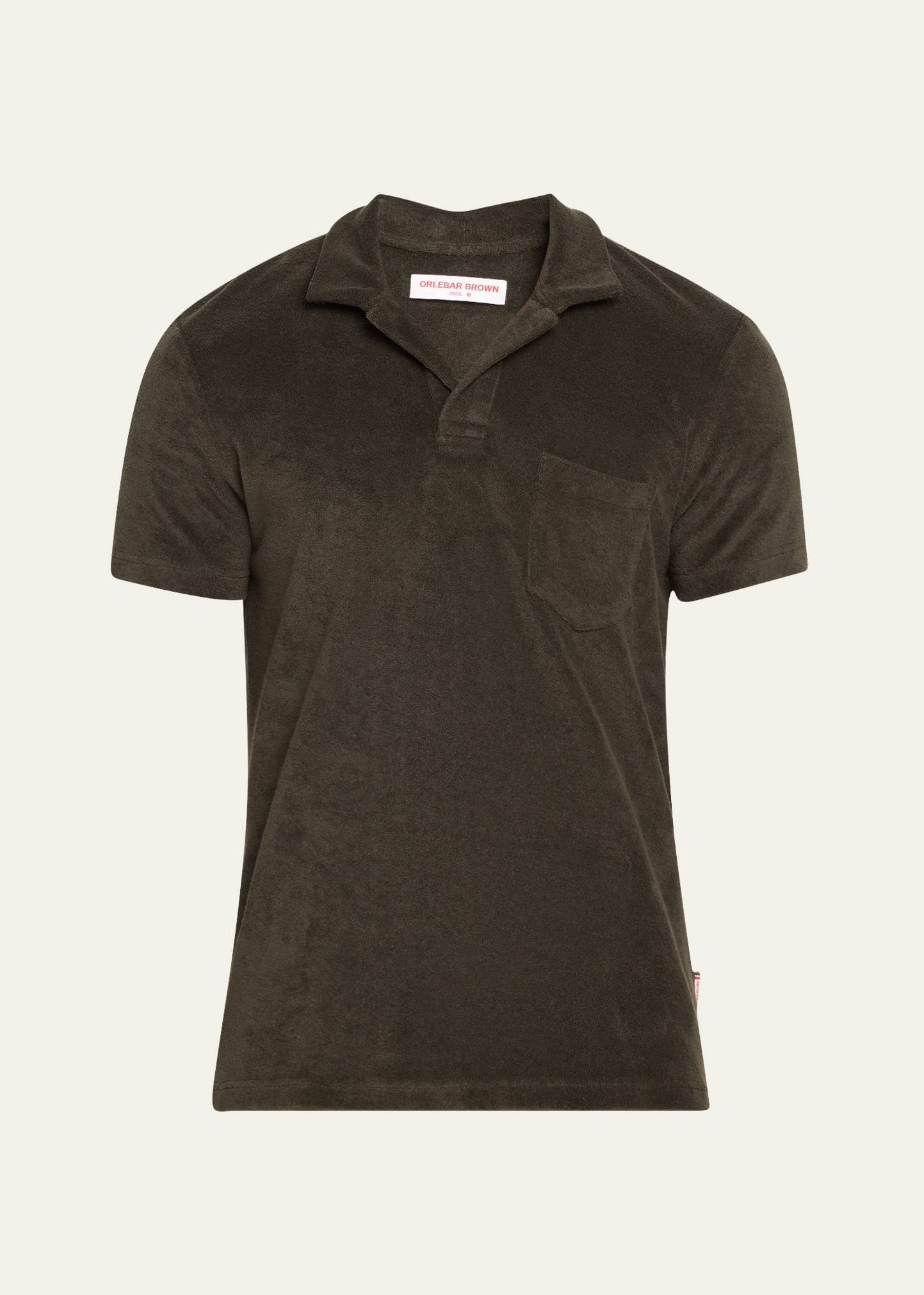 Men's Organic Cotton Terry Short-Sleeve Polo Shirt - 1